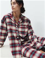 Pure Cotton Family Christmas Checked Pyjama Set