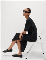 Pure Cotton Midi Relaxed T-Shirt Dress