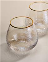 Set of 2 Hammered Lustre Tumblers