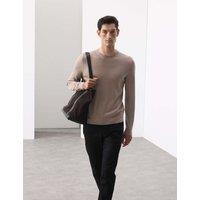 Autograph Pure Extra Fine Merino Wool Crew Neck Jumper Cappuccino