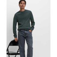 Pure Cotton 2-Tone Waffle Sweatshirt