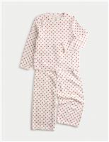 Cosy Ribbed Heart Pyjamas (1-16 Yrs)