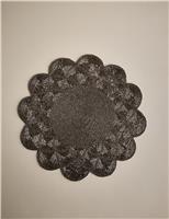 Set of 2 Beaded Scallop Placemats