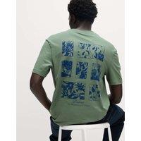 Pure Cotton Flower Graphic T-Shirt