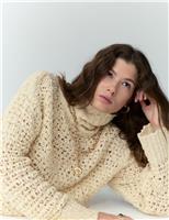 Boucl Roll Neck Jumper With Wool