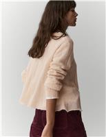 Fine Gauge Slouchy Jumper with Mohair