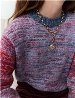 Colour Block Jumper with Mohair