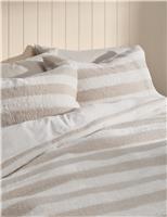 Borg & Fleece Striped Bedding Set