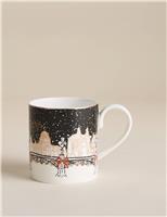 London Christmas Scene Mug
