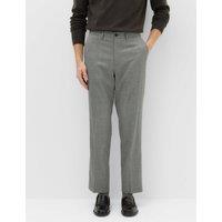 M&S Regular Fit Wool Blend Trousers Charcoal Mix