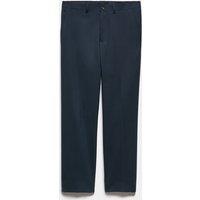 M&S Regular Fit Wool Blend Trousers Navy