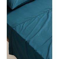 M&S Egyptian Cotton 230 Thread Count Crisp Flat Sheet Teal
