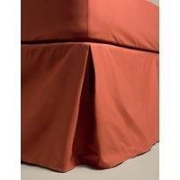 M&S Egyptian Cotton 230 Thread Count Crisp Valance Terracotta