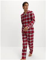 Pure Cotton Family Christmas Checked Pyjama Set