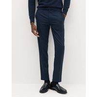 M&S Slim Fit Wool Blend Suit Trousers Navy
