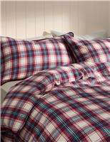 Brushed Cotton Checked Bedding Set