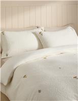 Fleece Embroidered Bedding Set