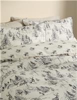 Pure Brushed Cotton Woodland Forest Bedding Set