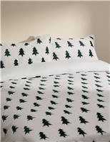 Carved Fleece Tree Bedding Set