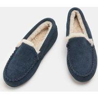 M&S Kids' Moccasin Slippers (4 Small - 7 Large) Navy