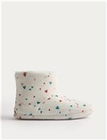 Kids Printed Slipper Boots (4 Small - 6 Large)