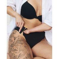 M&S 2 Pack Adaptable Poppers High Leg Knickers Black
