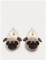 Kids Pug Slippers (9 Small - 7 Large)