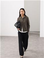 Merino Wool Rich Cardigan With Cashmere