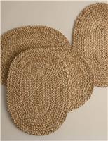Set of 4 Seagrass Oval Placemats