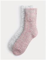 2pk Thermal Ankle High Boot Socks