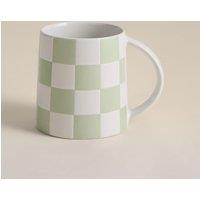 M&S Checkered Mug Sage