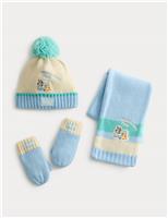 3pc Bluey Hat Scarf and Mittens Set (1-6 Yrs)