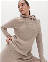 Super Soft Boucle Longline Hoodie with Wool