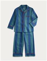 Pure Cotton Striped Pyjamas (12 Mths-10 Yrs)