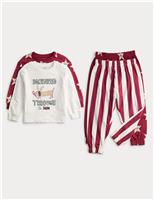 2pk Cotton Rich Christmas Dachshund Pyjama Sets (1-8 Yrs)