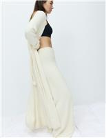 Feather Knit Tie Wrap