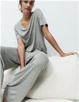 Viscose Lace Trim Pyjama Set