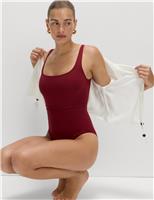 Panelled Sculpt Scoop Neck Swimsuit