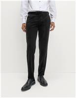 M&S Velvet Suit Trousers Black