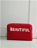 Textured Toiletry Bag