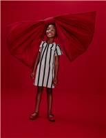 Striped Bow Dress (2-10 Yrs)