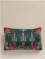 Velvet Nutcracker Bolster Cushion