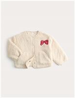 Cherry Sequin Borg Jacket (2-8 Yrs)