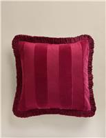 Pure Cotton Striped Fringed Cushion