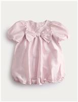Bubble Hem Bow Dress (2-10 Yrs)
