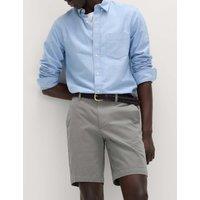 M&S Regular Fit Stretch Chino Shorts Ash Grey