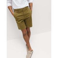 M&S Regular Fit Stretch Chino Shorts Olive