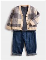 3pc Knitted Top & Bottom Outfit (0-3 Yrs)