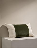 Velvet Panel Bolster Cushion