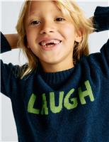 Merino Wool Rich Laugh Jumper (2-10 Yrs)